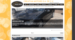 Desktop Screenshot of creativamotors.com