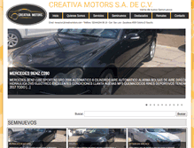 Tablet Screenshot of creativamotors.com
